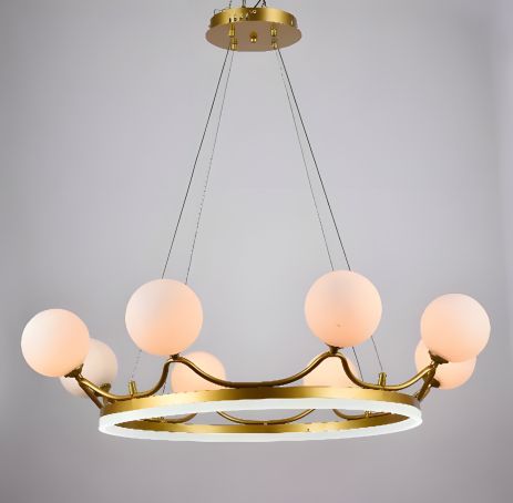 Акрилова світлодіодна люстра Sirius Ш 1308/8