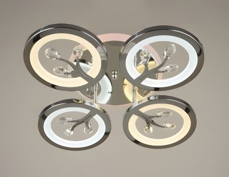 Люстра светодиодная акриловая Sirius B YH238 / 4 88W+12W