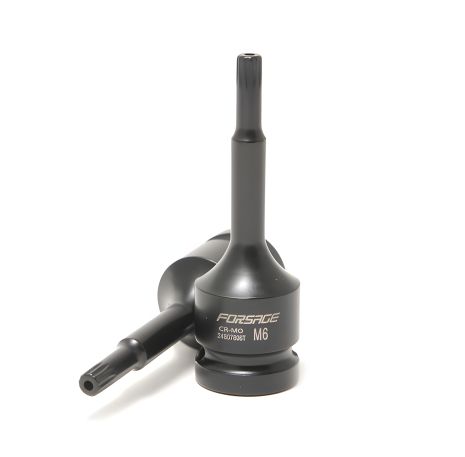 Глубокая ударная головка-бита SPLINE 1/2", M8 с отверстием, Forsage ROCKFORCE F-24807808T Глубокая ударная головка-бита SPLINE 1/2", M8 с отверстием, Forsage ROCKFORCE F-24807808T