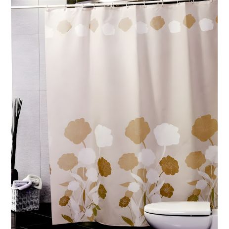 Ванная штора Miranda HERBARIUM бежевая
