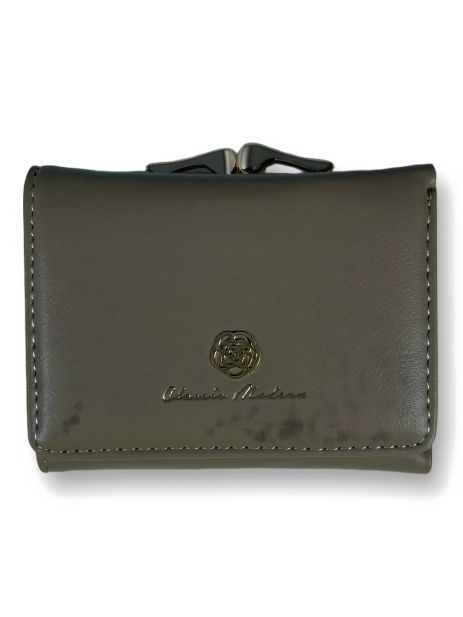 Женский кошелек из экокожи с кнопочной застежкой