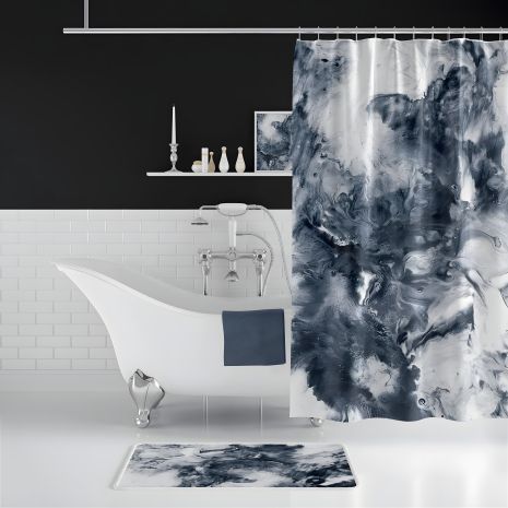 Ванна штора Black Smoke Tropichome 180x200 cм