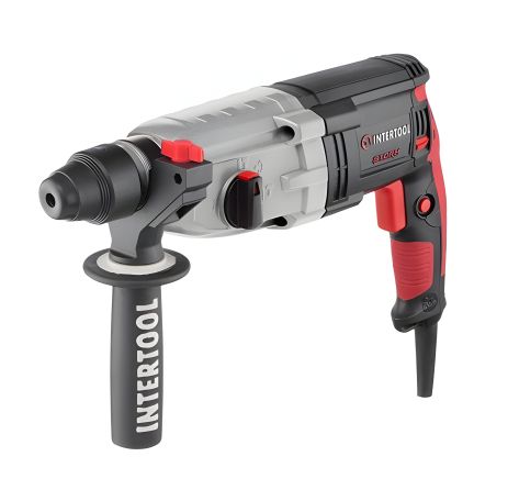 Электроперфоратор, 1,0 кВт, 3,2 Дж, 0-1300 об/мин, 0-5100 уд/мин, 3 режима, металлический редуктор INTERTOOL WT-0172 Электроперфоратор, 1,0 кВт, 3,2 Дж, 0-1300 об/мин, 0-5100 уд/мин, 3 режима, металлический редуктор INTERTOOL WT-0172
