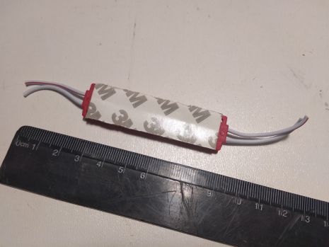 Модуль світлодіодний COBALT овальний/прозоре скло/червоний