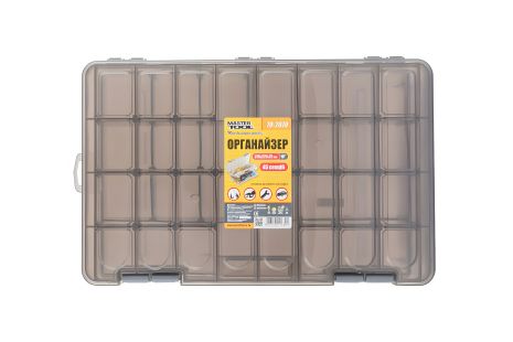 Органайзер двосторонній 15" з 45 секціями, розмір 375х225х72 мм, MASTERTOOL 79-2079