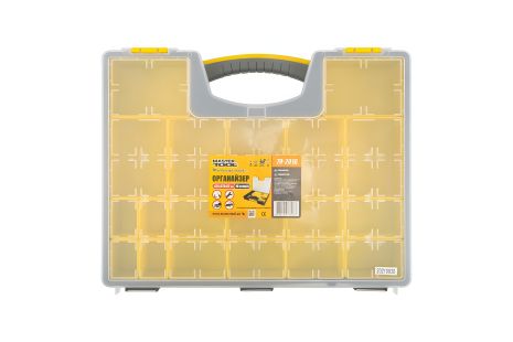 Органайзер із ручкою 16.5" 420х335х62 мм 19 секцій MASTERTOOL 79-2016 – Упорядкування інструментів