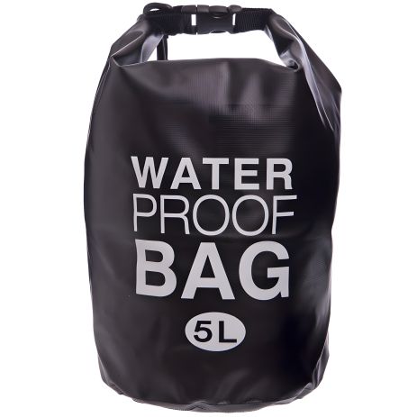 Гермомішок водонепроникний Waterproof Bag 5 літрів чорний - Водонепроникні сумки