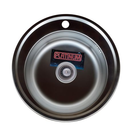 Кухонная мойка из нержавеющей стали Platinum ДЕКОР 510 (0,8/180 мм) Кухонная мойка из нержавеющей стали Platinum ДЕКОР 510 (0,8/180 мм)