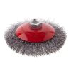 Конусная щетка INTERTOOL BT-5115 для УШМ, 115мм, с витой проволокой