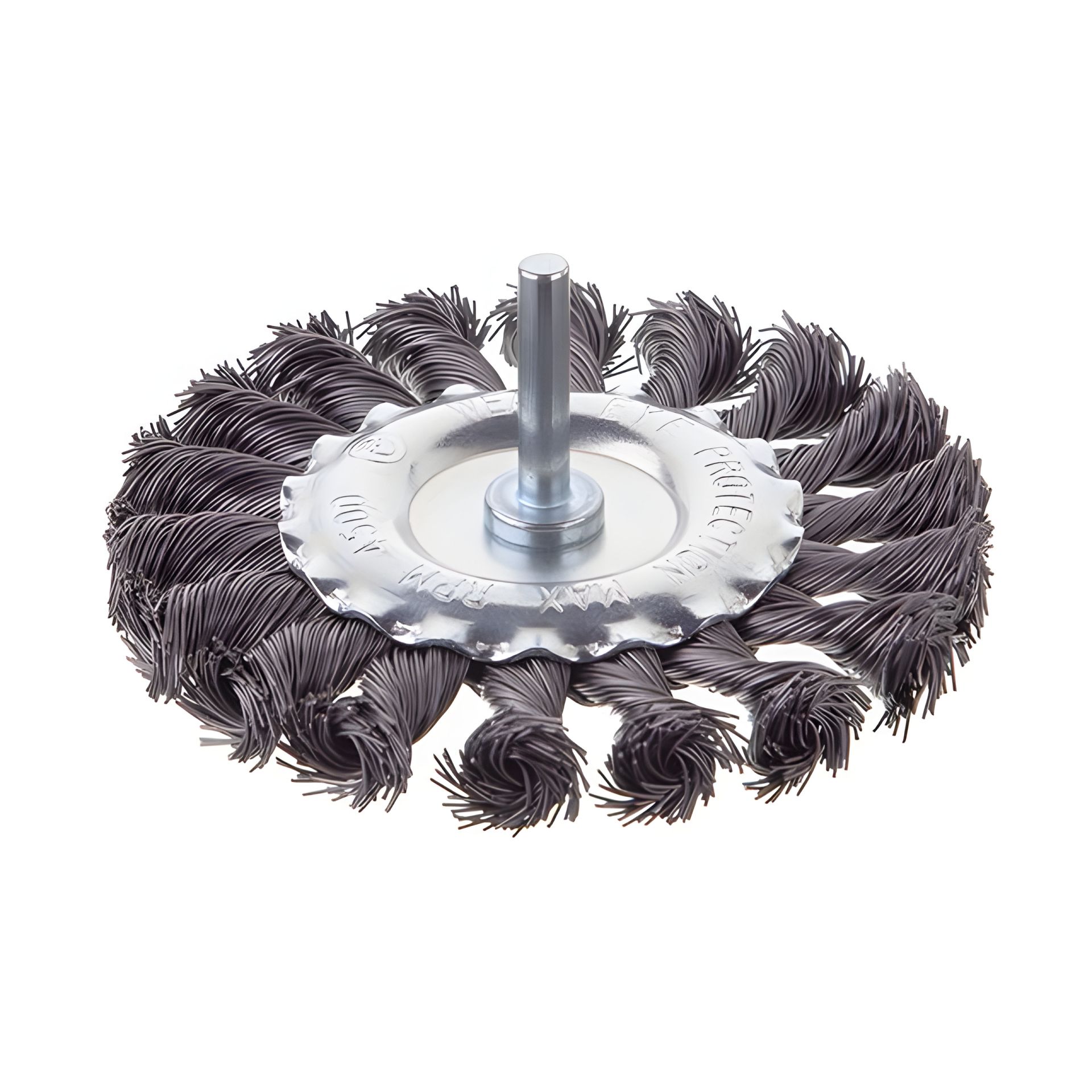 Кільцева щітка 100 мм, 1/4", пучки крученого дроту, INTERTOOL BT-8100 Кільцева щітка 100 мм, 1/4", пучки крученого дроту, INTERTOOL BT-8100