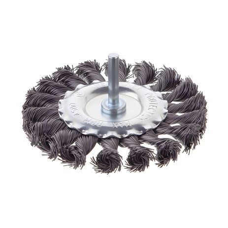 Кольцевая щетка 100 мм, 1/4", пучки проволоки, для дрели, 4500 об/мин INTERTOOL BT-8100 Кольцевая щетка 100 мм, 1/4", пучки проволоки, для дрели, 4500 об/мин INTERTOOL BT-8100