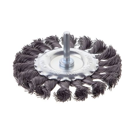Кільцева щітка 100 мм, 1/4", пучки крученого дроту, INTERTOOL BT-8100