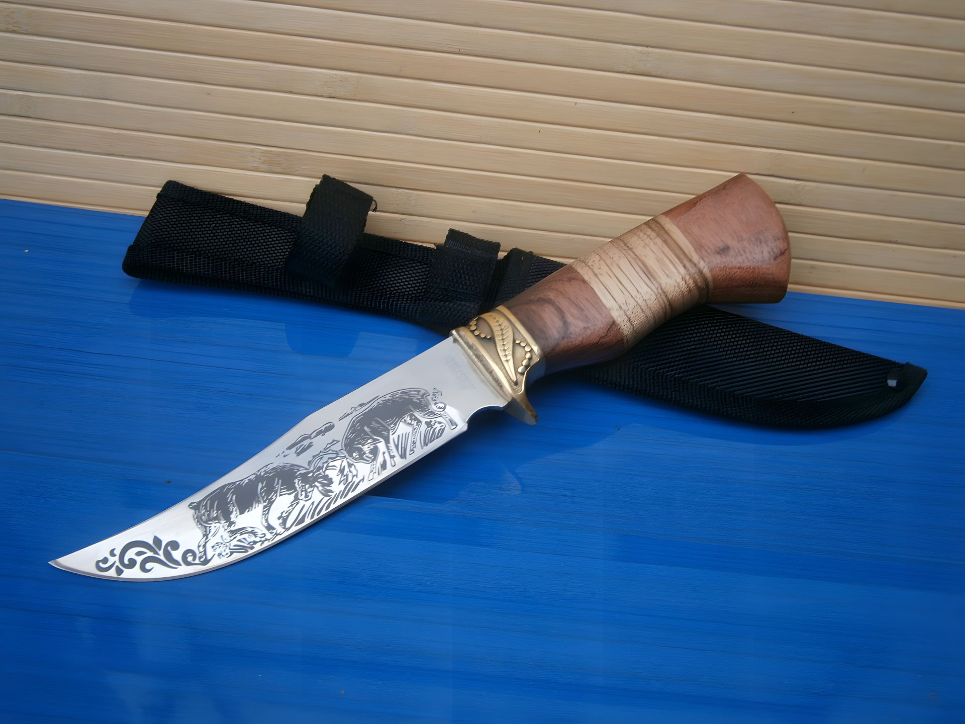 Мисливський ніж "Лось" 3386 з чохлом, 28 см Мисливський ніж "Лось" 3386 з чохлом, 28 см