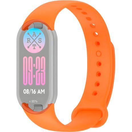Мягкий силиконовый ремешок для Xiaomi Mi Band 8, Оранжевый (Orange) Мягкий силиконовый ремешок для Xiaomi Mi Band 8, Оранжевый (Orange)