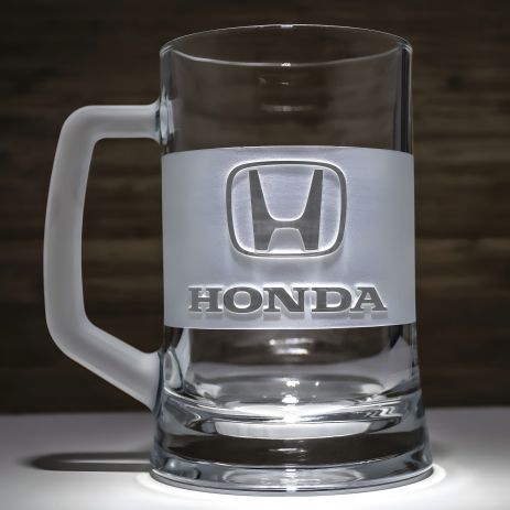 Бокал для пива з гравіюванням Honda логотипу