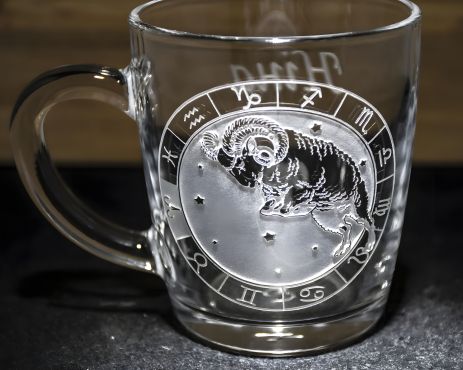 Гравійована чашка Знак Зодіаку Овен