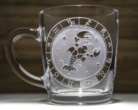 Кружка с гравировкой Знак Зодиака Рак