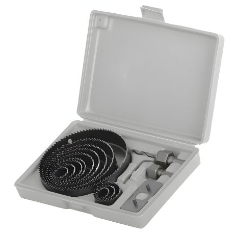 Набор корончатых сверл по дереву, 16 ед., 19-127 мм INTERTOOL BT-0026