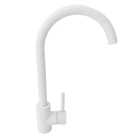 Змішувач для гранітних мийок Kraft 7001 Білий Змішувач для гранітних мийок Kraft 7001 Білий