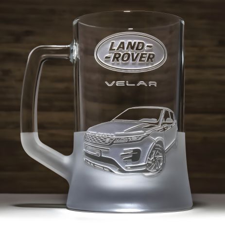 Бокал для пива с гравировкой Land Rover Range Rover Velar