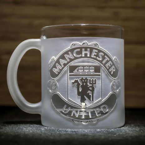 Чашка с логотипом футбольного клуба Манчестер Юнайтед, FC Manchester United SandDecor