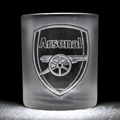 Склянка для віскі з гравіюванням логотипу клубу Arsenal FC SandDecor