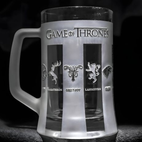 Пивной бокал с гравировкой Game of Thrones SandDecor