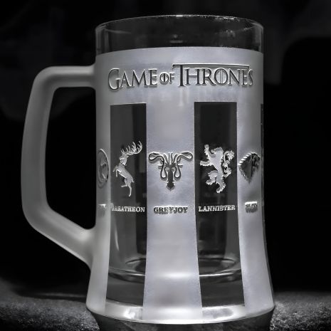 Бокал для пива з гравіруванням Game of Trones Гра престолів