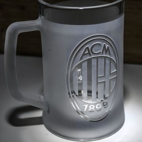 Пивний бокал з гравіюванням ФК Мілан FC Milan SandDecor