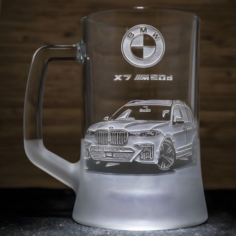Бокал для пива з гравіюванням BMW X7 660 мл