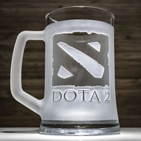 Кружка для пива с логотипом DOTA 2