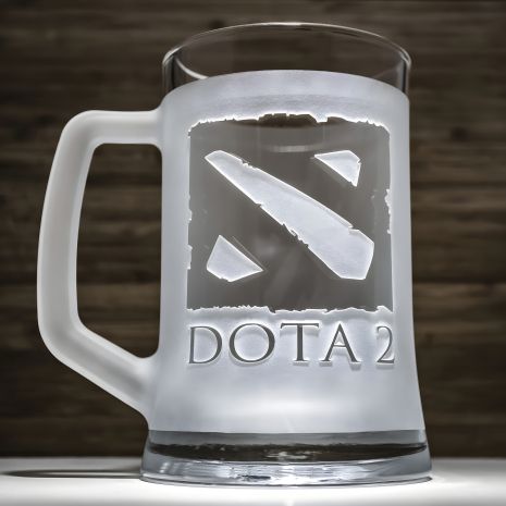 Кружка для пива с логотипом DOTA 2
