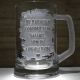 Подарочная кружка для пива с гравировкой текста