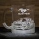 Чайная и кофейная чашка с гравировкой Ford Mustang