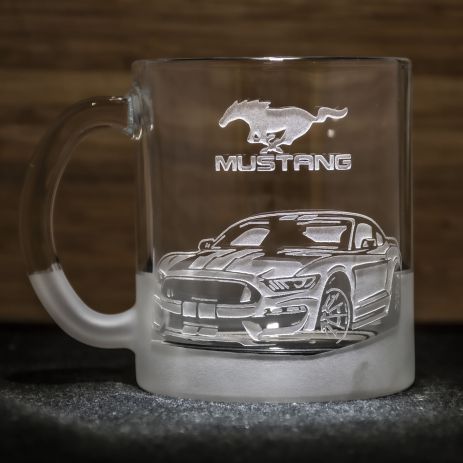 Чашка для чаю та кави з гравіюванням Ford Mustang