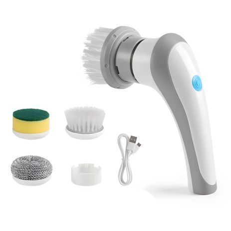 Акумуляторна щітка Electric Cleaning Brush для миття зі змінними насадками