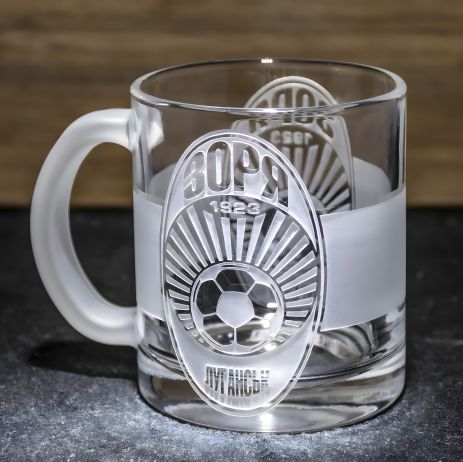 Чашка для кави та чаю з гравіюванням ФК Зоря Луганськ