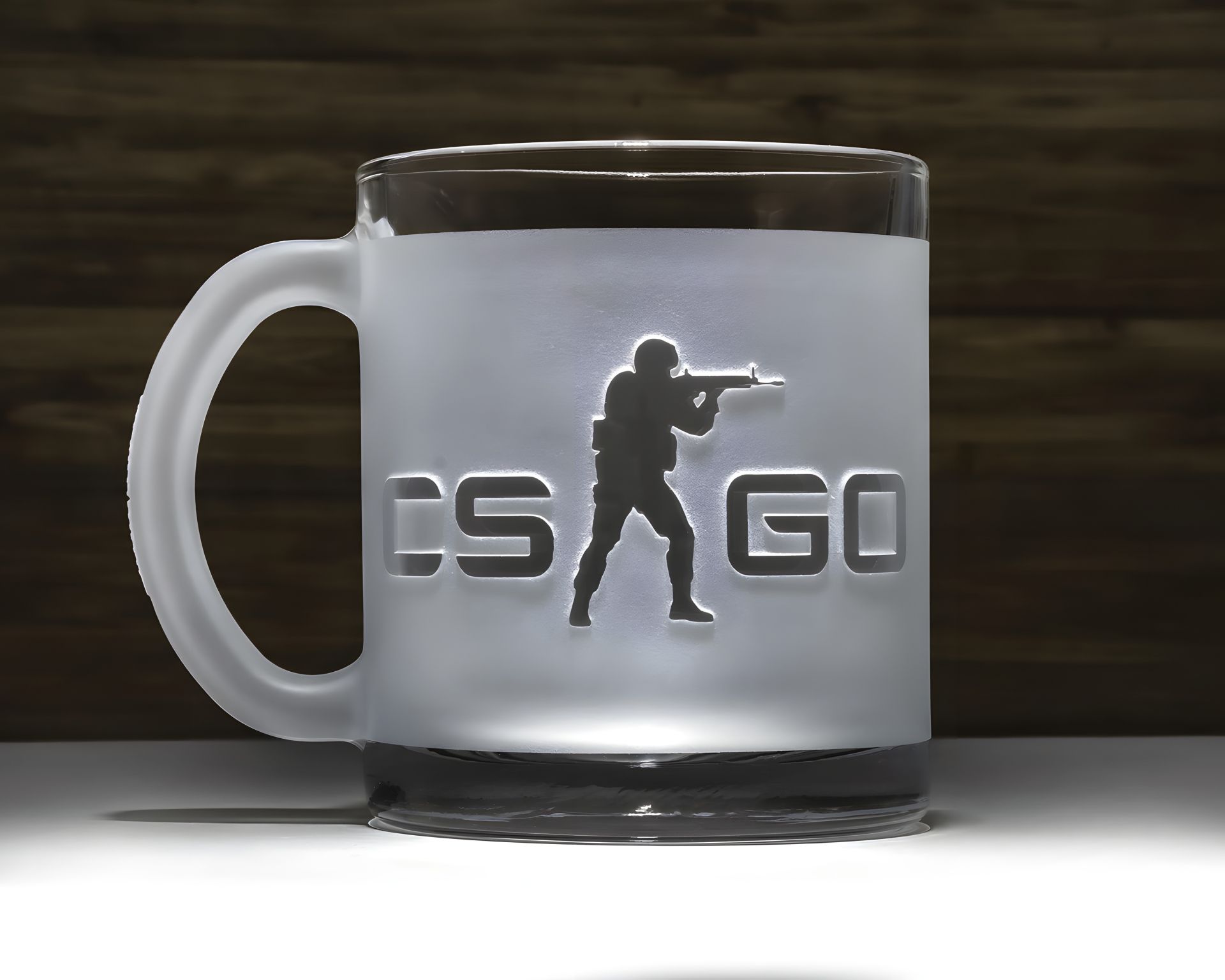Чайна та кавова кружка з гравіюванням Counter-Strike SandDecor Чайна та кавова кружка з гравіюванням Counter-Strike SandDecor