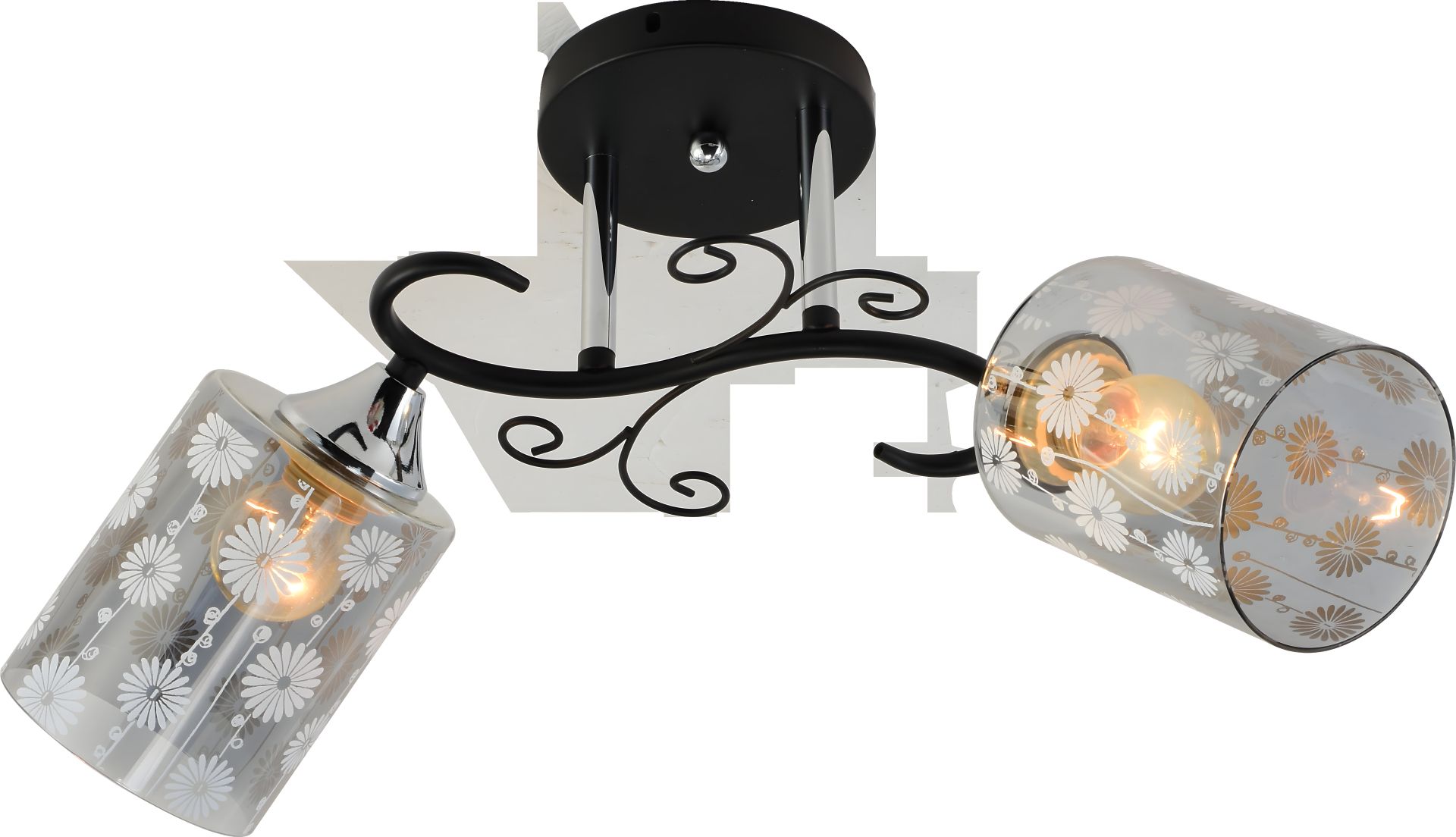 Люстра декоративна INTEREES IS XA1317B/2 Black+ Chrome Люстра декоративна INTEREES IS XA1317B/2 Black+ Chrome