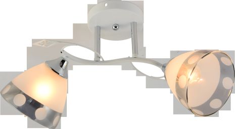 Люстра декоративна IS XA1310B/2 White+Chrome на 2 плафонів Люстра декоративна IS XA1310B/2 White+Chrome на 2 плафонів
