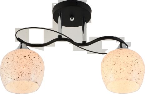 Декоративна люстра IS XA1311B/2 Black+Chrome на 2 плафонів