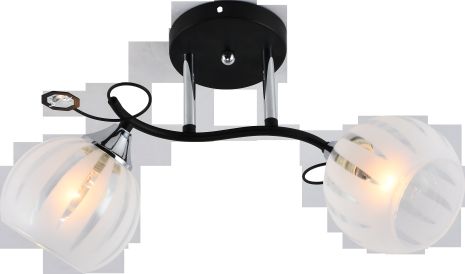 Декоративна люстра IS XA1259B/2 Black+Chrome з 2 плафонами Декоративна люстра IS XA1259B/2 Black+Chrome з 2 плафонами