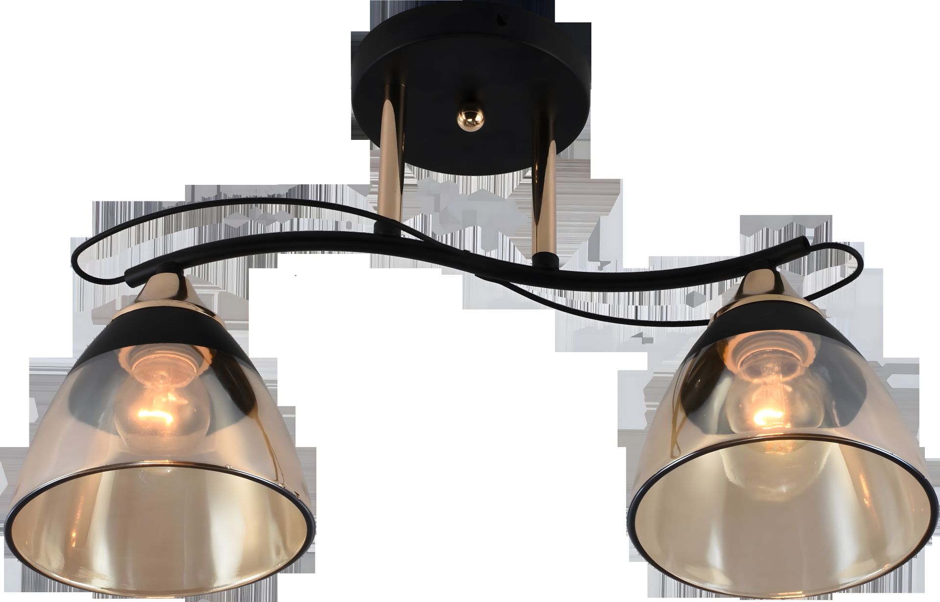 Декоративная люстра V XA1248B/2 Gold Black на 2 плафона Декоративная люстра V XA1248B/2 Gold Black на 2 плафона