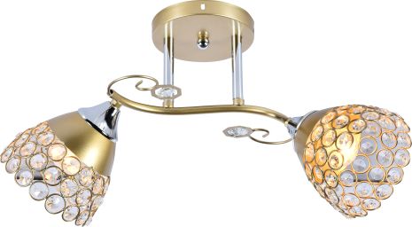 Декоративная люстра V XA1206/2 Gold Chrome на 2 плафона