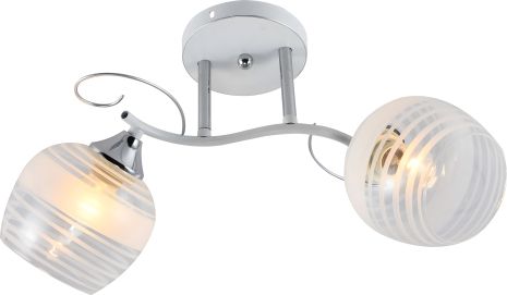 Декоративна люстра IS XA1250/2 White+Chrome на дві лампи Декоративна люстра IS XA1250/2 White+Chrome на дві лампи