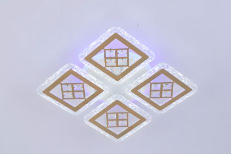 Люстра светодиодная акриловая VALESO V K39930-4 1 WT gold с пультом Люстра светодиодная акриловая VALESO V K39930-4 1 WT gold с пультом