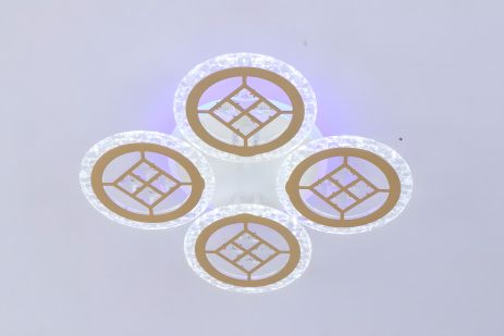 Світлодіодна люстра VALESO V K39928-4+1 WT+gold з пультом