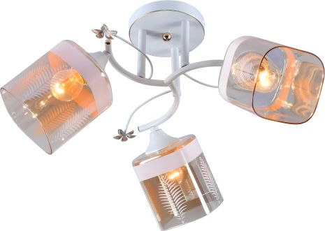 Декоративная люстра IS DA5149A/3 WhiteGold с 3 плафонами