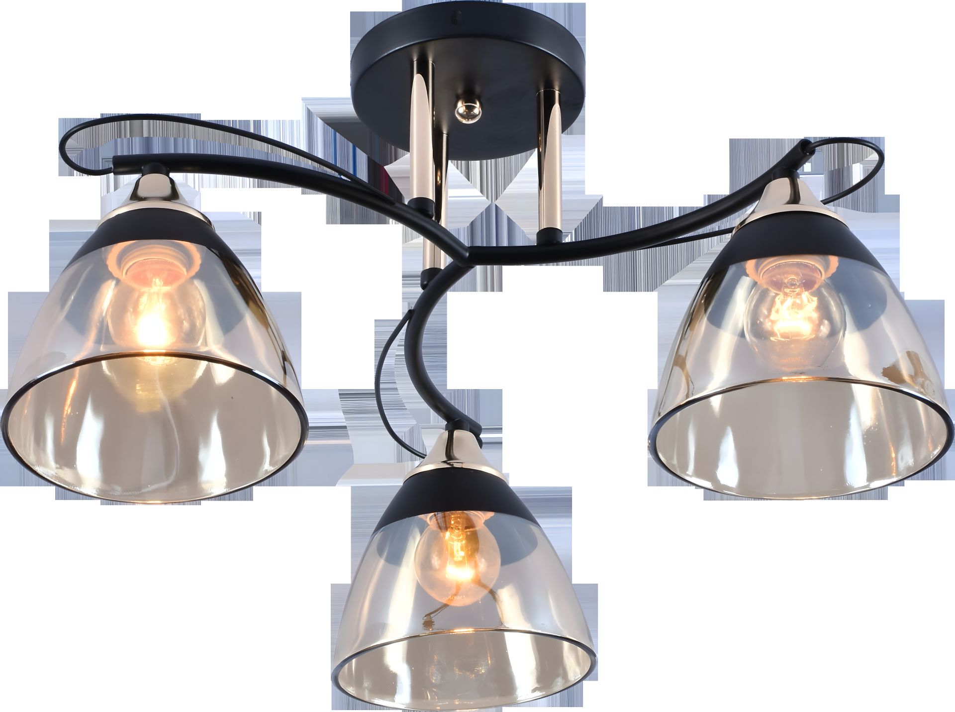 Люстра декор. V XA1248B/3 Gold+Black на 3 плафони Люстра декор. V XA1248B/3 Gold+Black на 3 плафони