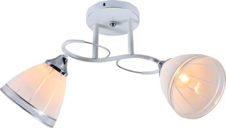 Декоративная люстра INTEREES IS DA5085/2A White Silver на 2 плафона